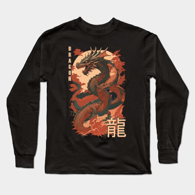 dragon Long Sleeve T-Shirt by AOAOCreation